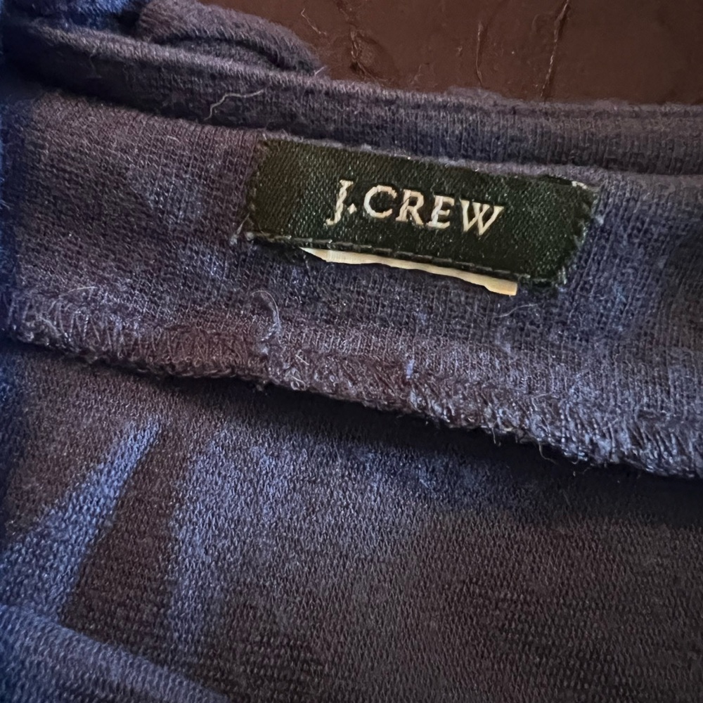 J.Crew, long dress, size medium. Details around the neck, stretchy & super cute